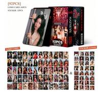 Shein Set de 92 piezas de tarjetas fotográficas KATSEYE | Gabriela, Lana, Sophia, Manon, Yoonchae, Mei Tarjetas Mini LOMO y Pegatinas | Serie de fans de ído
