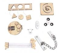 Shein Set de accesorios para tablero de actividades Montessori DIY, juguetes sensoriales para educación temprana para pacientes con Alzheimer en rehabilitac