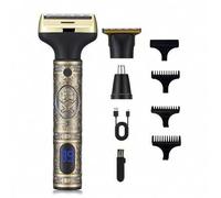 Shein Set de afeitado multifuncional para hombres 3 en 1: Cortadora de cabello, recortadora de vello nasal y afeitadora eléctrica, recargable por USB, versá