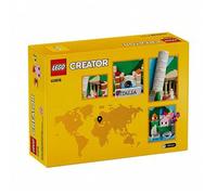 Shein Set de bloques de construcción de postal italiana "O", adecuado como regalo para niños