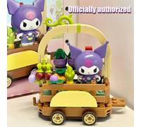 Shein Set de bloques de construcción de la serie Desfile Flotante de Sanrio - Juguete educativo para estudiantes, regalo de cumpleaños, bloques de Hello Kit