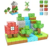 Shein Set de bloques de construcción magnéticos - Cubos sensoriales STEM para niños, desarrollan la creatividad, construyen un mundo magnético mineral, mejo