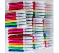 Shein Set de bolígrafos de acuarela mini - 24/36/48/72/120 piezas de colores vívidos, marcadores de plástico lavables aptos para pintura, coloración y calig