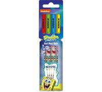 Shein Set De Bolígrafos De Gel Bob Esponja Pack De 4 Escolar y de Oficina - Set Completo con Libreta, Bolígrafo, Pegatinas, Clips y Más - Diseño Divertido,