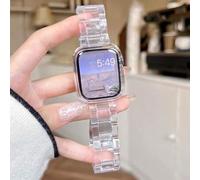 Shein Set de brazalete de silicona suave y estuche con acabado de estrella compatible con de 42mm, 46mm, 41mm, 38mm, 40mm, 42mm, 44mm, 45mm, 49mm para model