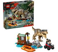 Shein Set de construcción LEGO Jurassic World Escape del Río del T. rex 76975, figura del dinosaurio, juguete divertido para niños con dinosaurios y vehícul