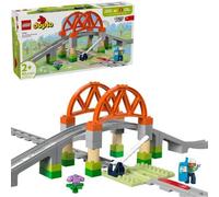 Shein Set de expansión de puente y vías de tren DUPLO Town - 10 piezas extra de vías de tren - Juego de tren para preescolar y niños pequeños, a partir de 2