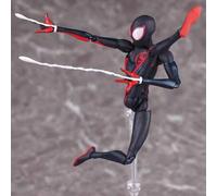 Shein Set de figura de acción de colección de Spider-Man Miles Morales Sentinel Marvels Spider-Man Into The Spider Verse, figuras de modelo de colección y a
