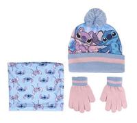 Shein Set De Invierno Braga Para Cuello Gorro Guantes Stitch y Angel Niña Entrega 24/48 Horas - Envío Desde España
