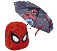 Shein Set de Mochila GUARDERÍA de Spiderman + Paraguas Plegable Niño a juego - Producto Original Diseñado en España, hecho por Cerdá, licenciatario oficial.