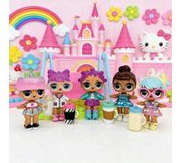 Shein Set de muñeca LOL Surprise para sacudir, adecuado para muñecas LOL, se puede usar como decoración de escritorio, muebles de muñecas, decoración de cas