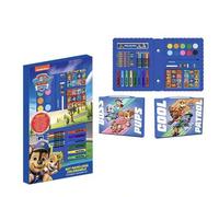 Shein Set de Papelería Coloreable Caja Paw Patrol - Estuche Escolar Infantil con Lápices de Colores, Rotuladores y Accesorios Decorados