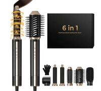 Shein Set de peluquería 6 en 1 con peinado de aire multifuncional, una máquina para múltiples usos, cepillo secador de pelo iónico de alta velocidad de 110.