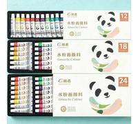 Shein Set de pintura acrílica de 24/18/12 colores de 5ML, pintura acrílica de 24 colores, sin decoloración, pigmento rico, adecuado para principiantes, niño