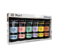Shein Set de Pinturas Acrílicas CRISCOLOR 6 Colores x 75ml|Pastel / Fluor / Surtido|Alta Pigmentación, No Tóxicas, Base Agua|Para Papel, Madera, Tela y Más|