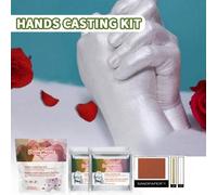 Shein Set de polvo para moldear a mano de 50g/200g, kit de manualidades de molde de yeso 3D, regalo ideal para compromiso, boda, Día de la Madre, aniversari