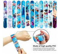 Shein Set de pulseras de golpe con diseños de Disney Frozen/Inside Out - Pulsera de dibujos animados surtidos, pulsera de golpe, 12 diseños, tema de dibujos