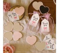 Shein Set de regalo de 3 piezas/15 piezas/30 piezas/45 piezas/60 piezas con espejo de maquillaje con forma de corazón rosa, que incluye 1/5/10/15/20 espejos