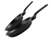 Shein Set de sartenes Alutherm de 18 + 24 cm, con doble capa antiadherente, aluminio fundido de gran grosor, apto para todo tipo de cocinas y lavavajillas,