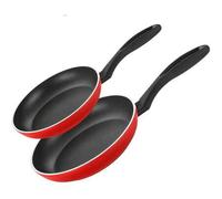 Shein Set de sartenes Maxima de 20 + 26 cm, fabricadas en aluminio forjado de 4 mm de grosor, con revestimiento antiadherente XYLAN PLUS sin PFOA, aptas par