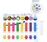 Shein Set De Sellos De Gel Para El Inodoro Con Diferentes Colores Y Fragancias, Limpiador De Inodoro, Purificador De Aire Y Flores Para El Inodoro