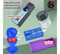 Shein Set de trucos de magia, incluye restauración de objetos, dados mágicos explosivos, caja transformadora, magia de cerca, juguetes extraños, regalo de A