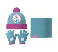 Shein Set Gorro/Buff/Guantes Infantil 48/51 Frozen Ii "Memories" Conjunto de Invierno Cálido y Suave | Set Gorro y Guantes Avengers de Punto Modernos, Ideal