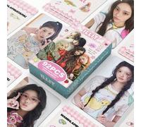 Shein Set It's Me 92 piezas LOMO Photocards + Pegatinas, Colección de Tarjetas y Pegatinas de Grupo de Chicas K-Pop 2 en 1, Mercancía de Apoyo a Estrellas,