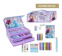 Shein Set Papelería Coloreable Frozen para Niños y Niñas - Kit Escolar Incluye 50 Piezas con Lápices, Bolígrafo, Goma, Regla, Sacapuntas, Estuche y Más - Id
