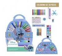 Shein Set Papelería Stitch, Coloreable Stitch, Licencia 100% Oficial, con Maletín, 50 Piezas Licencia 100% Oficial, Kiglam. Envios 24-48 horas