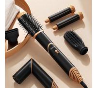 Shein Set plegable 5 en 1 de cepillo secador de pelo, cepillo secador de pelo, cepillo de aire caliente iónico negativo de alta velocidad con cabezal de cep