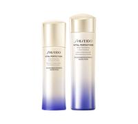 Shein Set revitalizante Vital Perfection Bright de Shiseido | Loción hidratante enriquecida de 75ml + Emulsión rica de 50ml, tamaño mini, antienvejecimiento