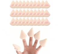 Shein Set surtido de 5 pz/10 pz/12 pz/20 pz/30 pz/50 pz/100 pz esponjas de maquillaje triangulares con textura suave y esponjosa, de doble cara, aptas para