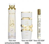 Shein Set: Yara Moi Eau de Parfum 50ml & Yara Moi Eau de Parfum 35ml & Yara Moi Ambientador 300ml