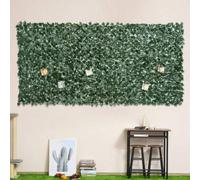 Shein Seto artificial Outsunny de 300 x 150 cm, color verde oscuro, para decoración de paredes de jardín y balcón.