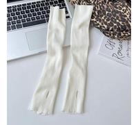 Shein SHEIN X Lucía Bellido 1 par de guantes sin dedos de lana tejida de color blido a la moda para mujeres, apropiados para uso diario en otoño e invierno