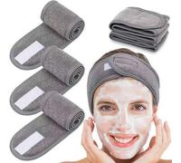 Shein SHEIN X Milania 3 Piezas Diademas ajustables para mujer para spa facial, ducha y maquillaje, adecuado para lavarse la cara, toalla suave y accesorio p