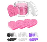 Shein SHEIN X Milania 50 esponjas faciales comprimidas, 100% celulosa natural, esponjas cosméticas profesionales para spa para limpieza facial, aplicación d