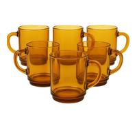 Shein Shoppe house - Duralex Set 6 Tazas Vidrio Templado Apilables, Taza Cocina Resistente para Café Té Desayuno, Uso Diario