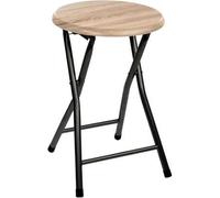 Shein Shoppe house - Taburete Plegable de Madera - 30x45cm - Estructura Metálica - Ideal para Cocina, Terraza o Jardín - Color Natural