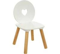 Shein Silla infantil corazón Maela Madera Blanca. Envio gratis en 24/48h