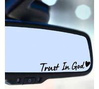 Shein Simplemente |Confía en Dios|Jesús es el Rey|Ama como Jesús Espejo retrovisor del coche Espejo de maquillaje Pegatinas con frases inspiradoras Pegatina