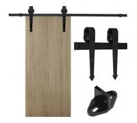 Shein Sistema de puertas correderas Sistema de puertas correderas Kit de herrajes para puertas correderas de madera-Arrow-200cm