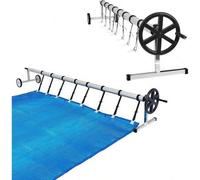 Shein Sistema enrollable de aluminio para piscinas para un fácil manejo de cubiertas de piscinas y lonas solares en todas las condiciones climáticas