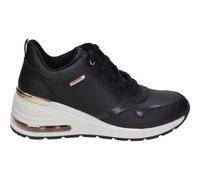 Shein SKECHERS | Zapatillas con Cuña Skechers Million Air-Hotter para Mujer - Deportiva de Cuña en Color Negro - Sneakers con Cierre de Cordones - Cuña Medi