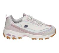 Shein SKECHERS | Zapatillas Skechers D'Lites Dazzling Shine para Mujer - Deportiva en Color Blanco y Rosa - Sneakers con Cordones - Air Cooled Memory Foam -