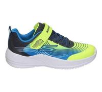 Shein SKECHERS | Zapatillas Skechers Microspec Advance para Niño - Deportiva en Color Azul Marino y Amarillo - Sneakers con Cordones y Velcro - Adaptive Clo