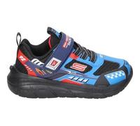 Shein SKECHERS | Zapatillas Skechers Skech Tracks para Niño - Deportiva Casual en Color Azul con Dibujos Carreras - Sneakers con Cordones y Velcro - Cómodas