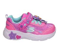 Shein SKECHERS | Zapatillas Skechers Snuggle Sneaks Skech Squad para Niña - Deportiva en Color Rosa con Detalles - Sneaker con Velcro y Cordones - Cierre Ad