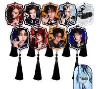 Shein SKZ Estilo K-Pop, BANGCHAN, CHANGBIN, SEUNG/MIN, LEEKNOW, FE/LIX, I.N, Colgante de Llavero de Acrílico, Accesorio Personalizado para Coche/Tarjeta/Bol